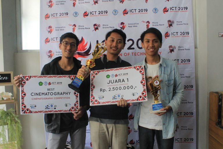 The winner of Cinematography Competition at Gebyar ICT 2019